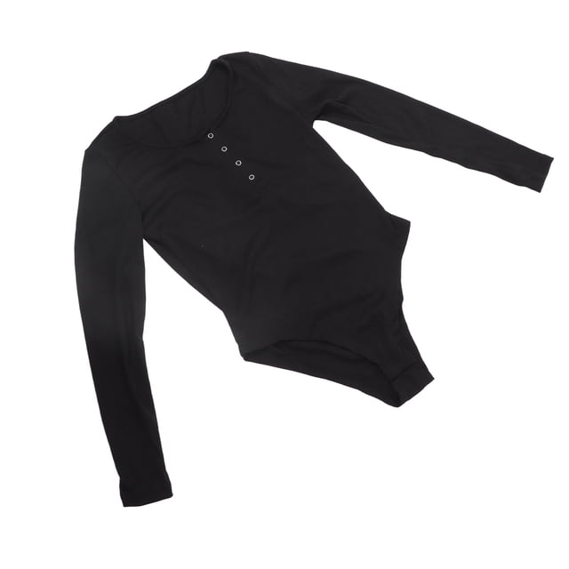Body con cuello en V Nikou de punto acanalado con botones largos
