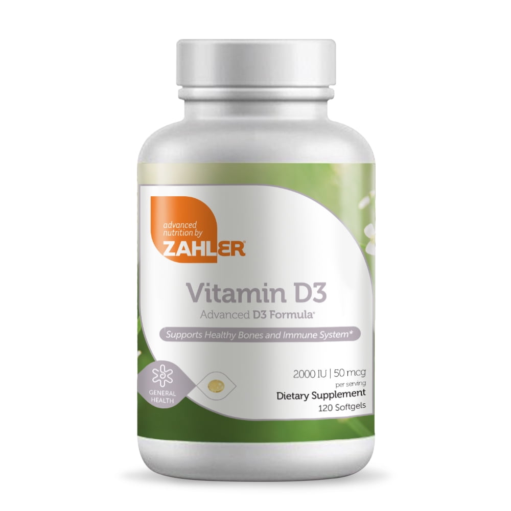 Vitamin D3, Advanced D3 Formula, 50 mcg (2,000 IU), 120 Softgels