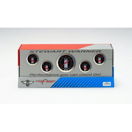 Stewart Warn 838447 Muscle Tan Metric 5-Gauge Set, Black & Red