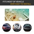 thumbnail image 5 of Kdxio Starfish And Seashell On The Beach License Plate Car Front License Plate Car Decoration Car Accessories Front Tag Plate Standard Size, 5 of 8