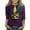 16-Multicolor, variant on CLOISE Kids White T Shirt Boy Girls Toddler Mardi Gras Purple 3/4 Sleeve Crew Neck Tops Print Outfits Fall Winter Clothes 3T