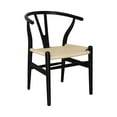thumbnail image 2 of Mid Century Modern "W" Dining Side Chair (Black/Black), 2 of 10