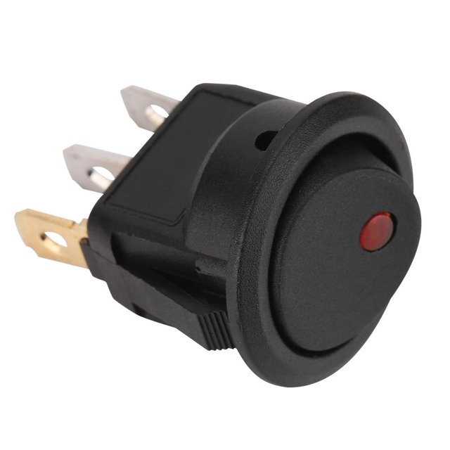 LAFGUR 12v Automotive Electric Round Spst Switch On/Off Switch Spst Switch For Car Van Dashboard Boat Light A