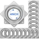 thumbnail image 1 of Paquete de 16 rodamientos para plato giratorio Lazy Susan, placa giratoria cuadrada de 4", capacidad de 300 lb, placa giratoria de 5/16" de grosor para proyectos de bricolaje Lazy Susan, organizador, 1 of 7