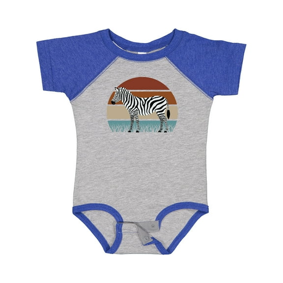 Inktastic Zebra Safari Animal Sunset Boys or Girls Baby Bodysuit