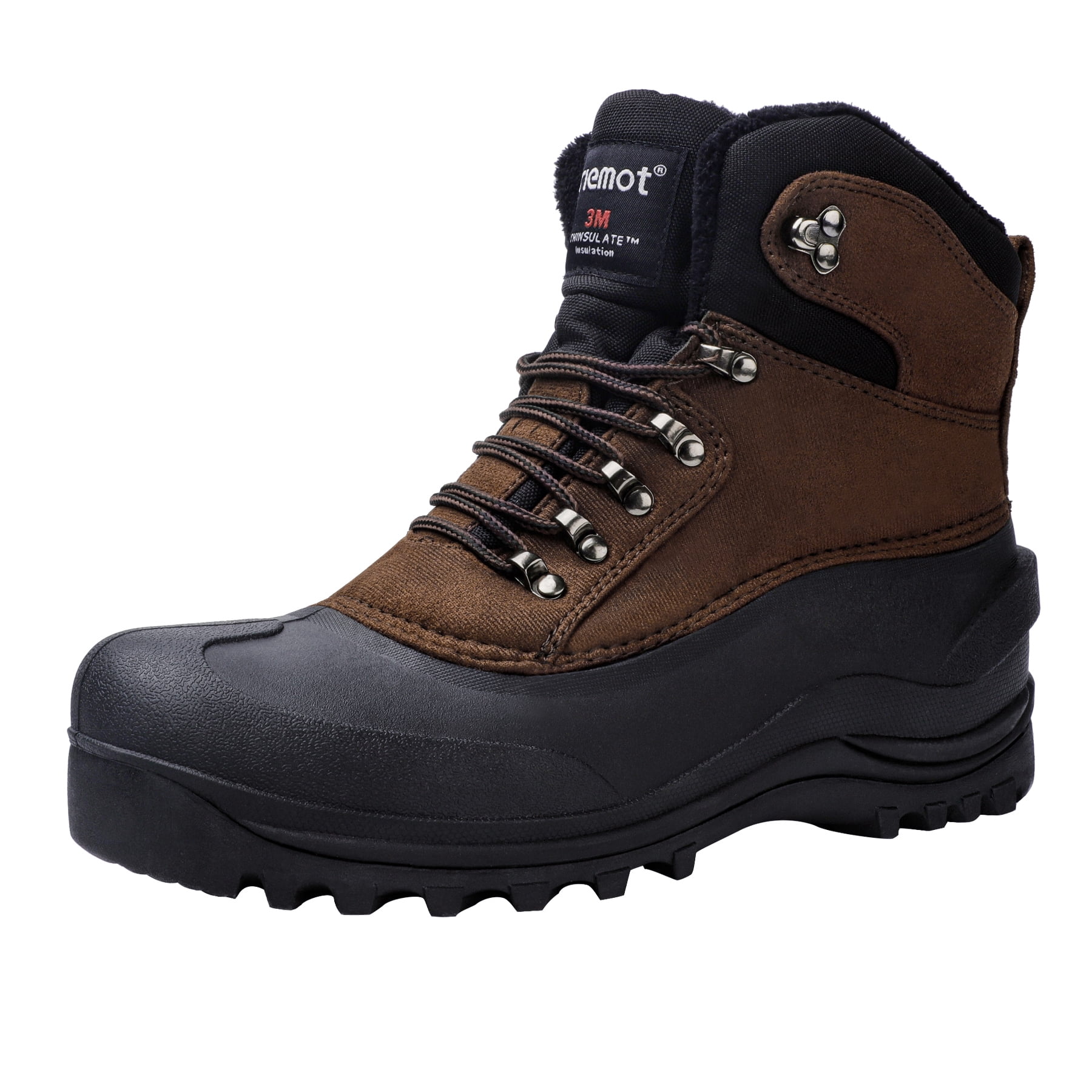 Riemot Womens Mens Snow Boots Unisex Waterproof Winter Boots for Hiking Trekking Fishing Riding Hunting Walking Yard Boots Gardening Shoes Warm Anti-