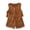 Brown, variant on Kids Ethnic Style Suede Vest Set Hippie Tassel Outfit Casual Comfortable 2 Piece Set for Boys Girls - Brown - Size 130