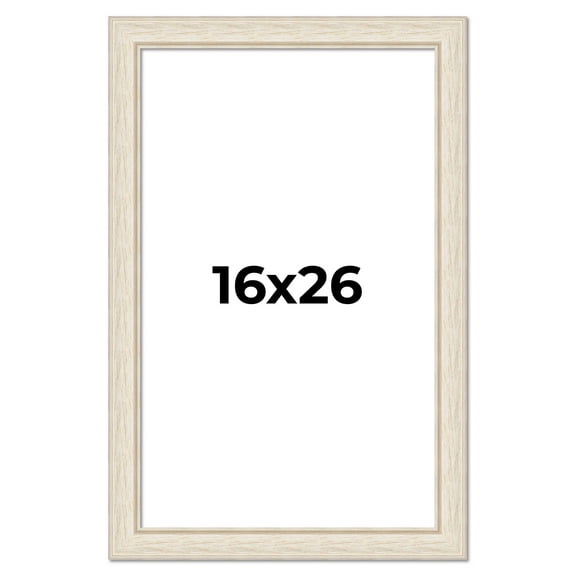 16x26 Frame White Real Wood Picture Frame Width 1.75 inches | Interior Frame Depth 0.5 inches |