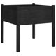 thumbnail image 1 of Cama de jardín elevada VidaXL de madera maciza de pino negro, 70 x 70 x 70 cm, 1 of 7