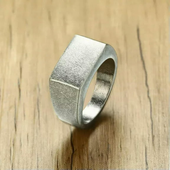 10MM Gold/Silver/Black Smooth Band Men's 316L Stainless Steel Party Ring Sz 8-12