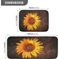 thumbnail image 2 of SKYSONIC Retro Sunflower Kitchen Mats and Rugs Art Vintage Floor Runner Area Rug Washable Carpet Perfect for Living Room Bedroom Entryway,19.7"x27.6"+19.7"x47.2", 2 of 7