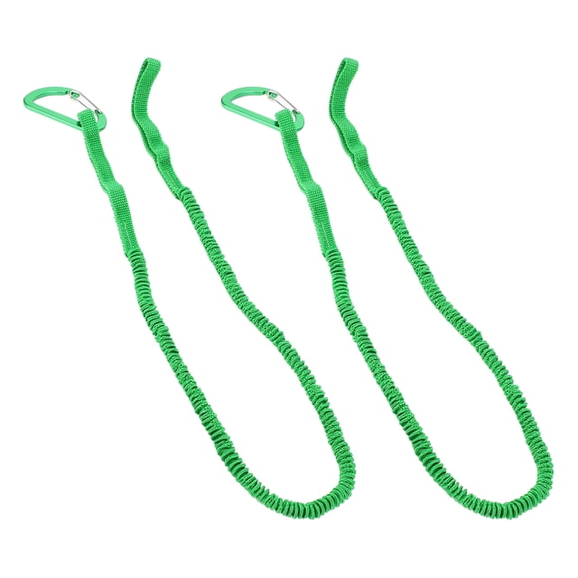 2PCS Kayak Paddle Leash,Stretchable Kayak Paddle Lanyard Anti Loss Rope Kayak Rod Leash for Kayaking Boating Canoeing 3-6 Feet