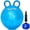 Blue, variant on Hurtle 18" Glitter Hopper Ball for Kids – Bouncy Ball with Handles, Air Pump & Cones, Indoor & Outdoor Active Play, Balance Training Toy (Blue)