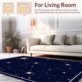 thumbnail image 2 of ODIKA 6'x9' Machine Washable Non-Slip Area Rug, Celestial Constellation Night Sky High Traffic Rug, Blue, 398019, 2 of 7