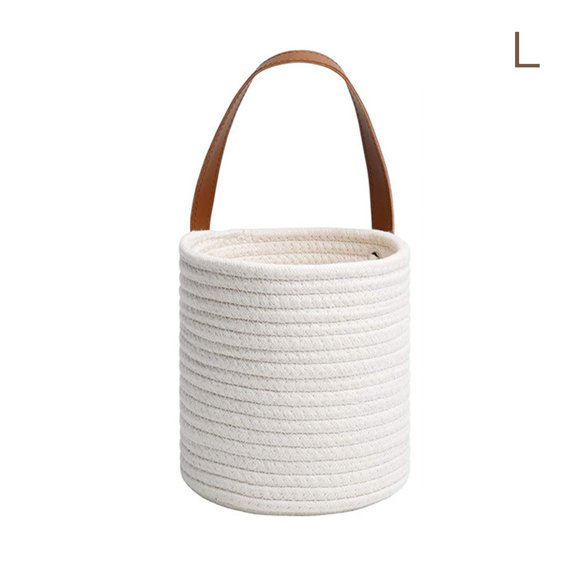 Planter Baskets Pure Handmade Single Hand Planting Belt White Hanging Flower Pot