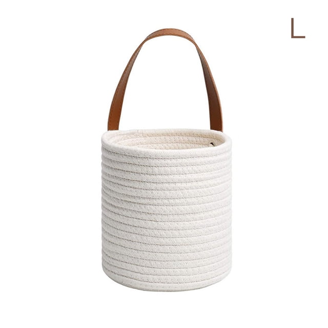 Planter Baskets Pure Handmade Single Hand Planting Belt White Hanging Flower Pot