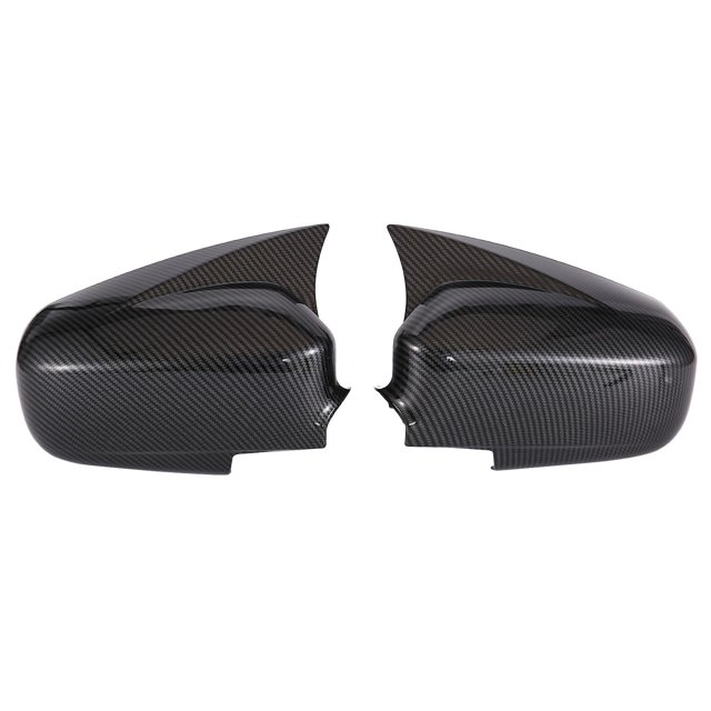 Cubierta de Espejo Retrovisor Lateral PENGJJMXG de Fibra de Carbono con Cuerno de Buey para 2004 2005