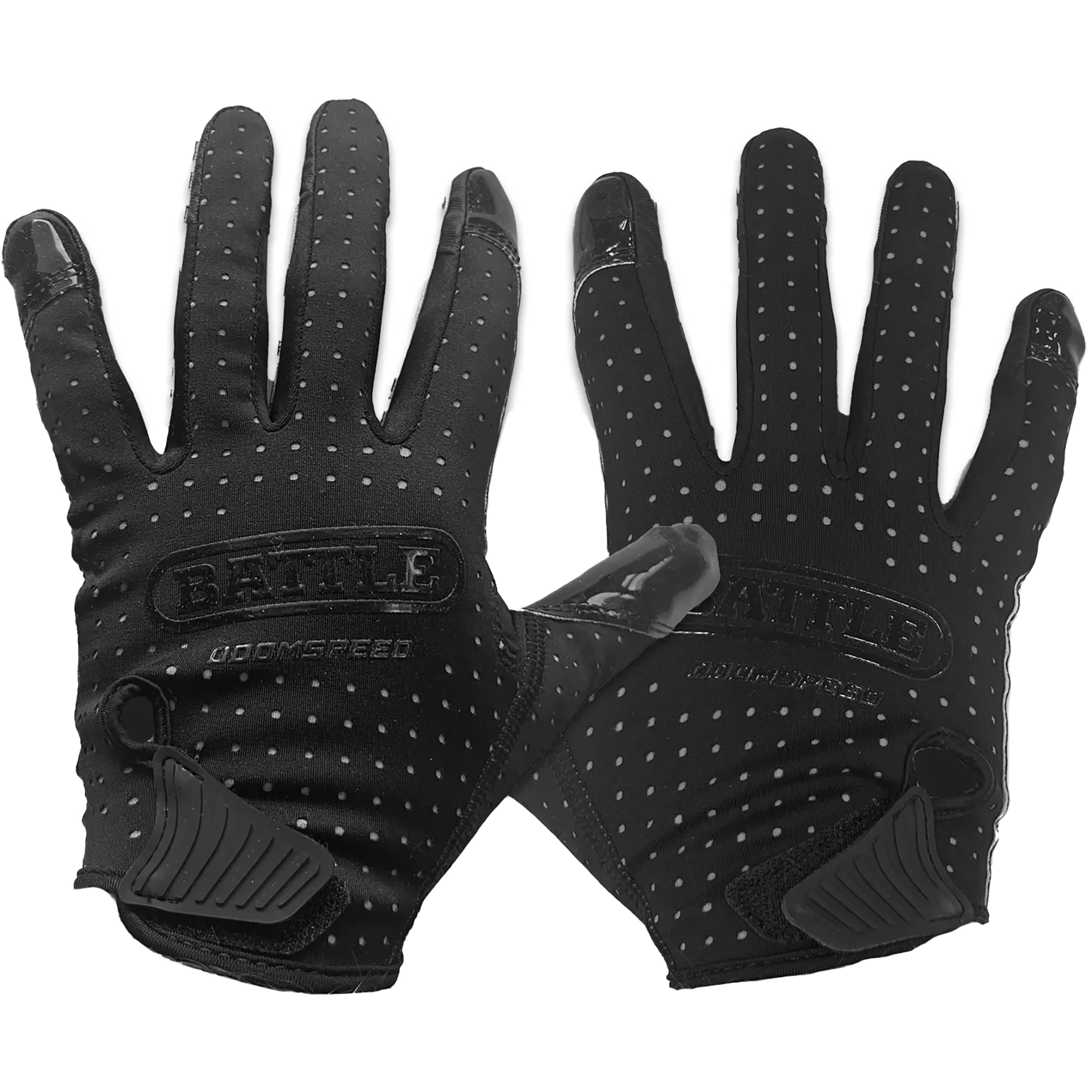 Battle Sports Adult Doom Speed Receiver Football Glove - Black - Xlarge