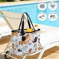 thumbnail image 5 of Cat Beach Bag for Women, Large Breathable Mesh Beach Tote Bag, Funny Cute Fish Leaves Bubble Sandproof Lightweight Travel Bags for Vacation Picnic Swimming Pool 15.7"x15.7"x9.1", 5 of 9