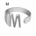 thumbnail image 1 of CUITING Fashion Adjustable Initial Alphabet Letter A-Z Ring Finger Rings Women Jewellery-Silver C, 1 of 9