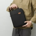 thumbnail image 4 of Bolso de negocios portátil para computadora informal para hombre, bolso bandolera de hombro de moda, maletín vertical, bolsa de almacenamiento de documentos de 13", 4 of 6