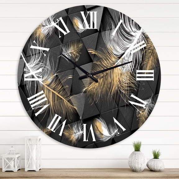 Designart 1 in Modern,Contemporary Wall Clock