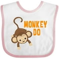 thumbnail image 3 of Inktastic Monkey Do with Monkey Boys or Girls Baby Bib, 3 of 4