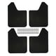 thumbnail image 1 of Paquete de 4 guardabarros, accesorios para coche, piezas exteriores universales negras, guardabarros delantero y trasero para camioneta, SUV, camión y Baoblaze  Guardabarros universales, 1 of 8