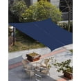 thumbnail image 3 of Sun Shade Sail 14x18Ft Navy Blue Solid Color Uv Block Sunshade Canopy Outdoor Shade Cover Rectangle Shade Cloth For Patio Garden Yard Deck Pergola, 3 of 6