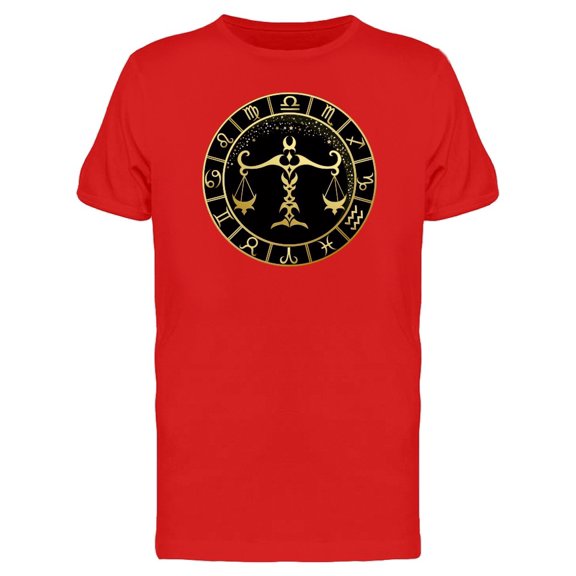 Golden Libra Black Frame Tee Men's -Image by Shutterstock