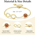 thumbnail image 5 of Softball Sports Bracelet for Women, 14K Gold Plated Sports Team Motivational Gift, Charming Jewelry for Her, 5 of 5