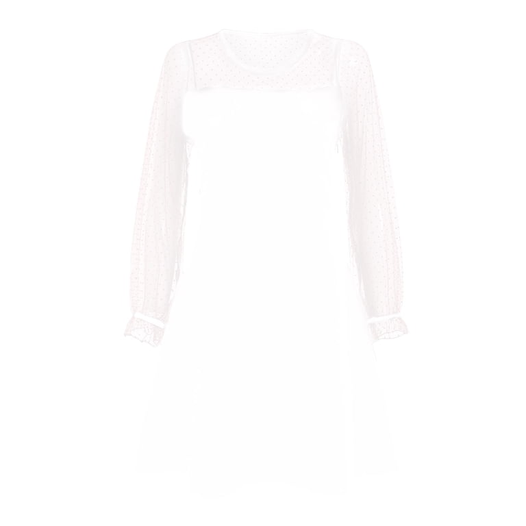 knee length dresses for ladies Hache Dressy T-Shirt Dress White  Neighbour