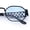 Black Frame - Blue Lens, variant on Small Geometric Sunglasses Octagon Metal Frame Lattice Arm Retro Y2K UV400 Gold Frame - Black Lens
