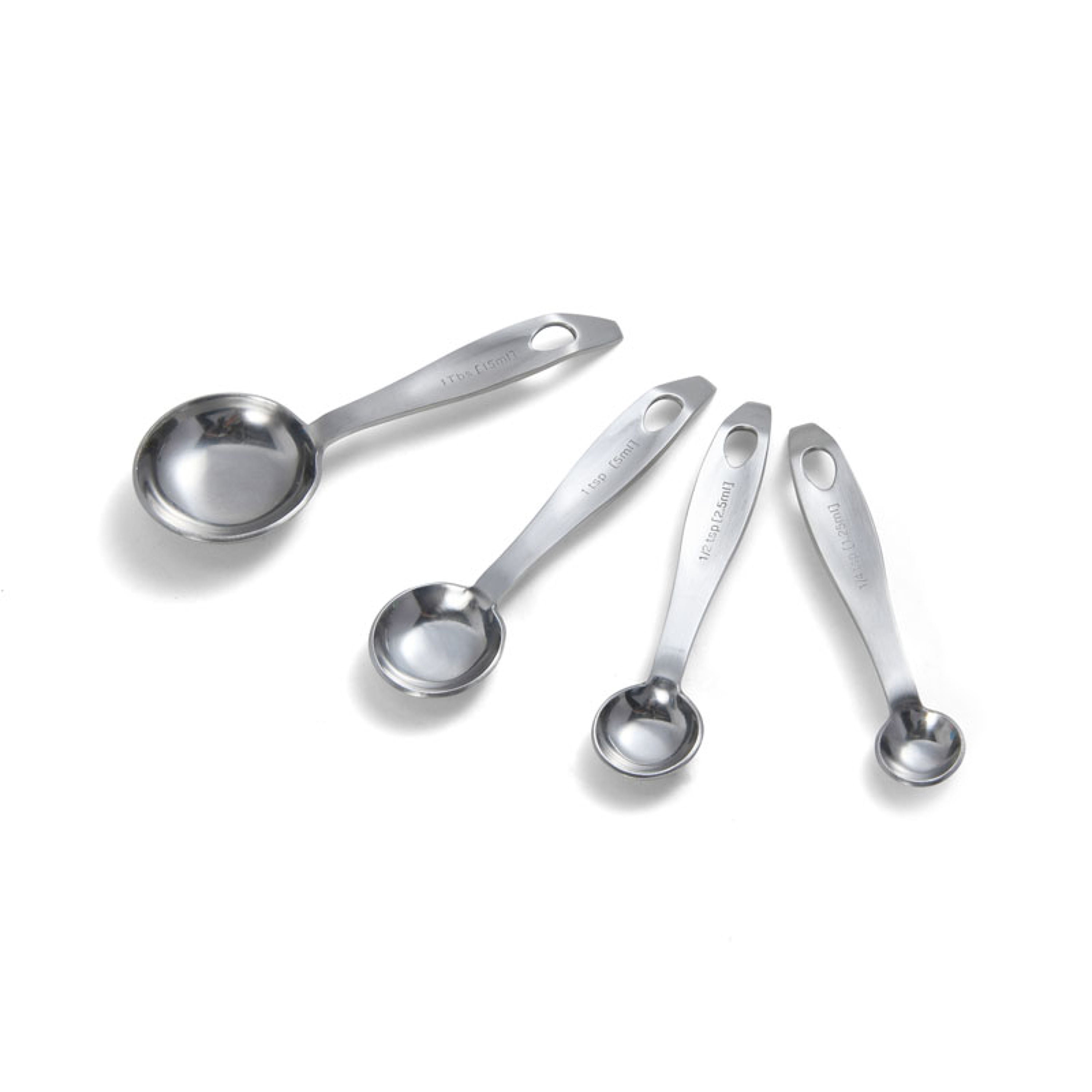  Amco Measuring Spoons, Assorted, Silver : Everything Else