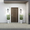 thumbnail image 5 of Nuvo Lighting Overtop 10W LED Large Wall Lantern Matte Black & Silver, 5 of 5