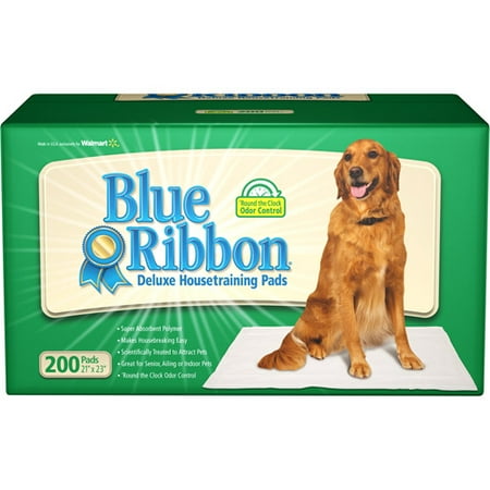 Blue Ribbon Deluxe Pet House Training Pads, 200-Count