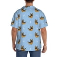 thumbnail image 3 of Gukieu Cute Puppy Print Men's Short-sleeved Shirts, Button-down Pocket Shirts, T-shirts, Beach Vacation Travel Summer Clothing-Medium, 3 of 5
