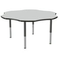 thumbnail image 1 of ECR4Kids 60in Flower Everyday T-Mold Adjustable Activity Table Grey/Black/Black - Super Leg, 1 of 8