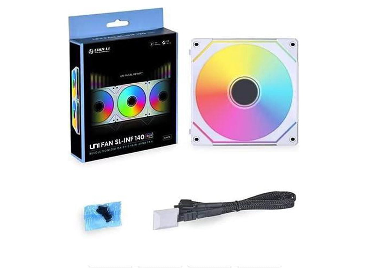 LIAN LI UNI FAN SL INFINITY 140 RGB WHITE ---UF-SLIN140-1W(No