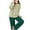 Green, variant on fatyb Women's Pajama Sets Striped Short/Long Sleeve Built in Bra Tops Pants/Shorts 2 Piece Lounge Outfits