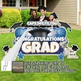 thumbnail image 4 of VictoryStore Oversized Blue Congratulations Grad, Caps Off To You EZ Yard Card Set, 8 Pieces, 4 of 5