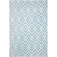thumbnail image 2 of Safavieh Dhurries Bianca Geometric Area Rug, Blue/Ivory, 6' x 9', 2 of 8