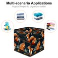 thumbnail image 2 of Squirrel Foldable Storage Basket with Handle, 10.8"x10.5"x10.6", Large Capacity Organizer Bins, Toy Box, Storage Bins, 2 of 6