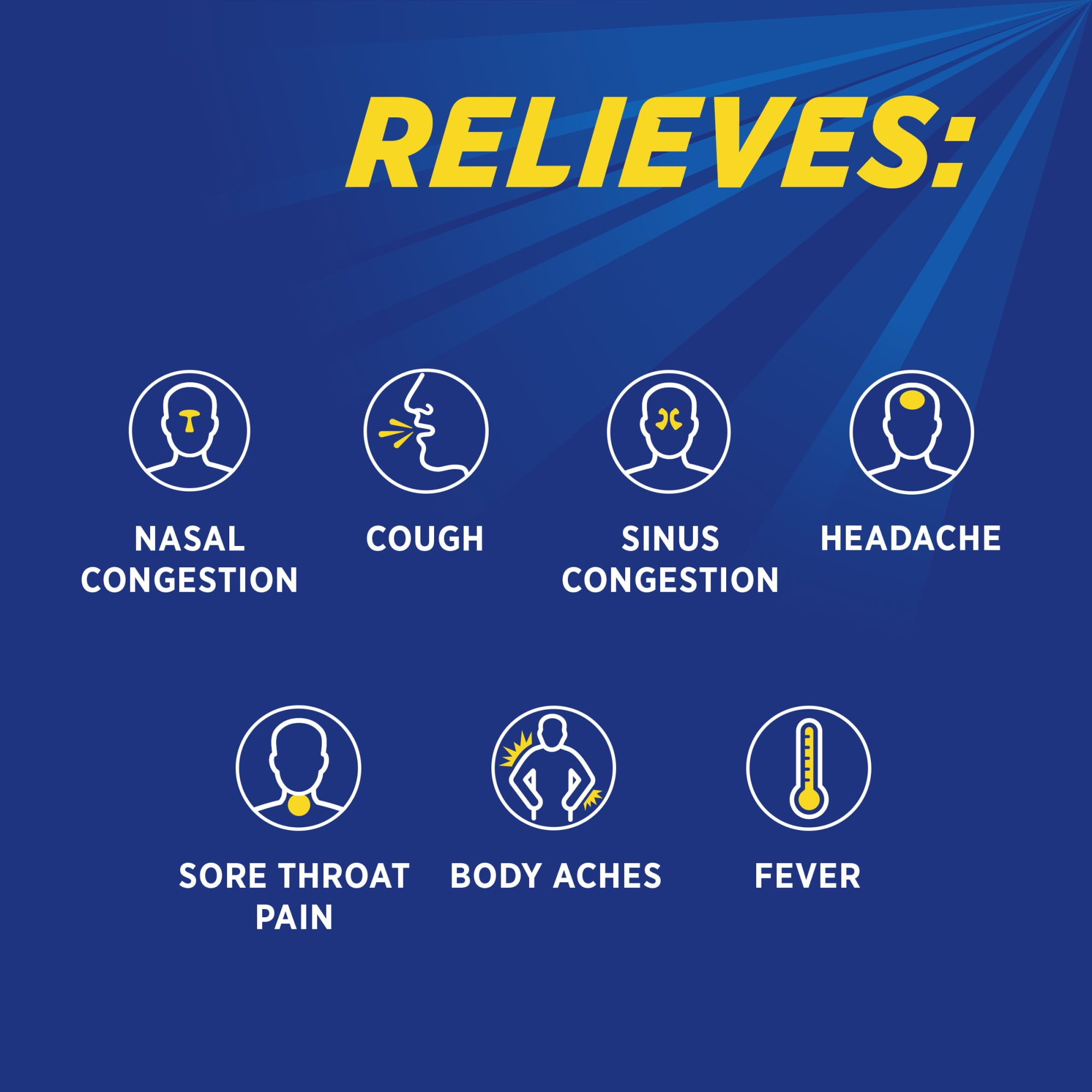 Theraflu Daytime Severe Cough Cold and Flu Daytime Relief Medicine Powder, Berry Infused With Menthol & Green Tea, 6 Count