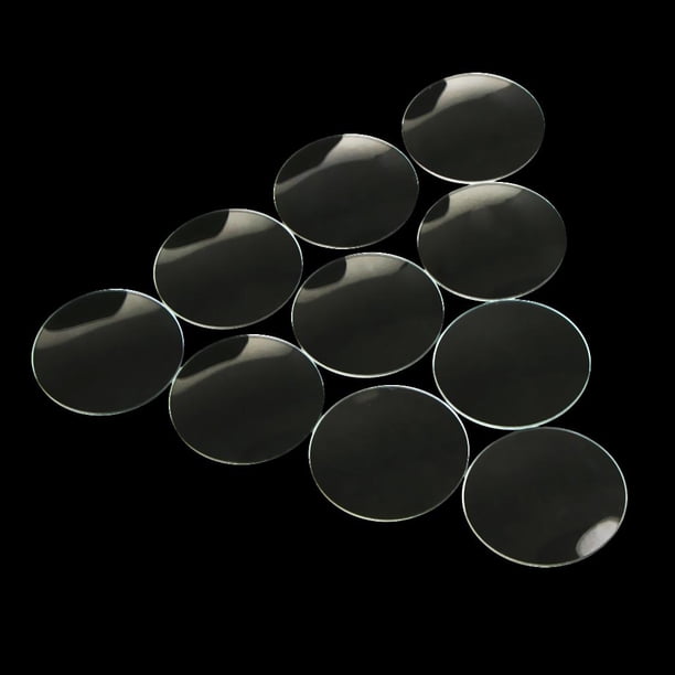 Reloj de Abovedado 10pc Repuestos De Relojero Perfecl 28mm-3.3cm Claro