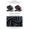 thumbnail image 3 of Genuine Leather Mini Jewelry Box & Vintage Wallet for Women - Compact Travel Coin Purse, Lipstick Storage Organizer, Retro Leather Clutch Case (Black), 3 of 7