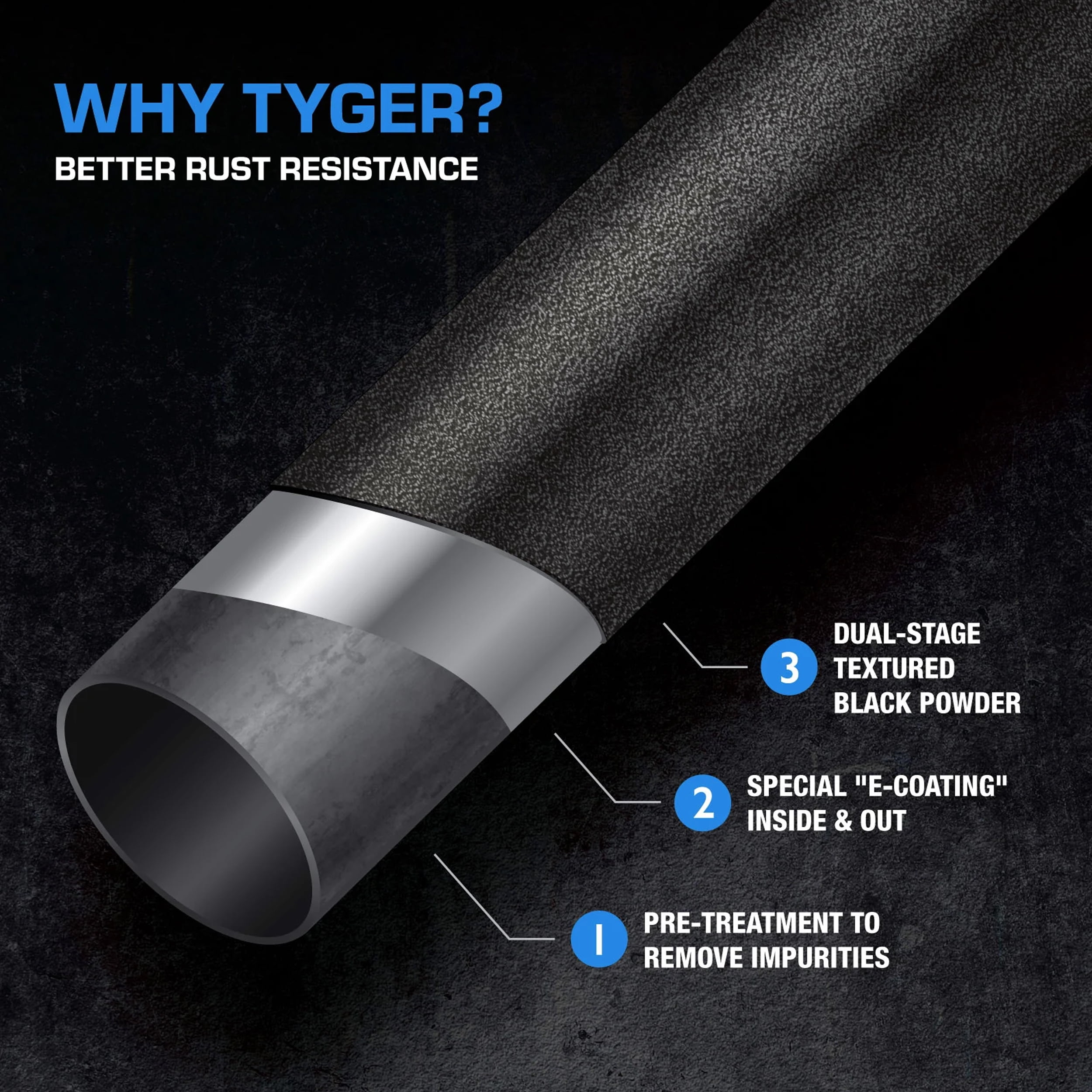 Tyger Auto Trax Side Steps Compatible with 2024-2026 Toyota Tacoma | XtraCab | TG-TX7T28228 | Textured Black Rail Running Board