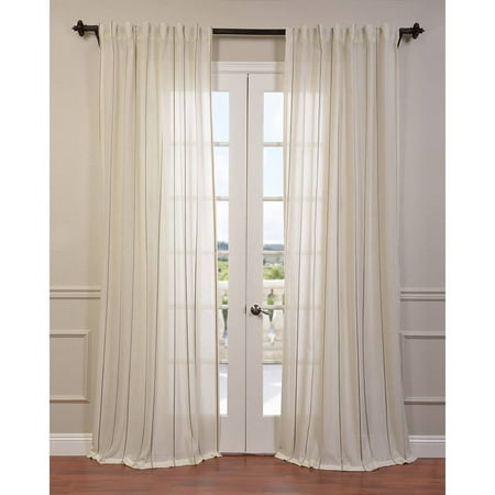 Half Price Drapes Aruba Striped Sheer Rod Pocket Single Curtain Panel Walmart Com Walmart Com