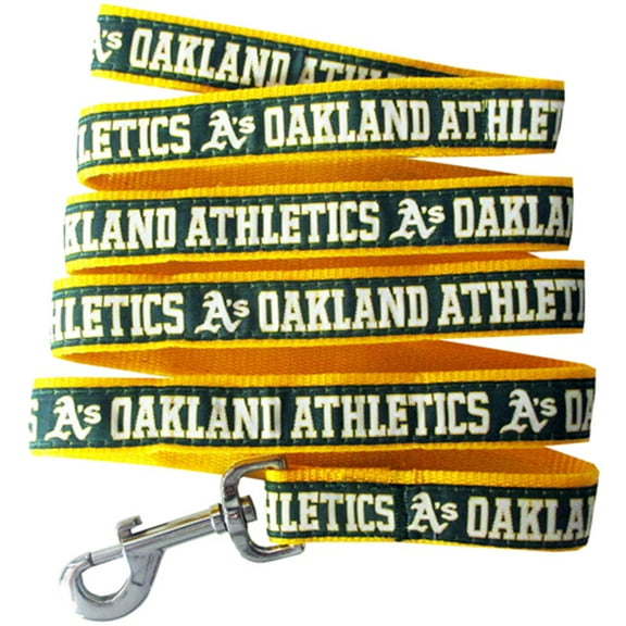 Pets First MLB Oakland Athletics Cats and Dogs Durable Pet Leash, Large