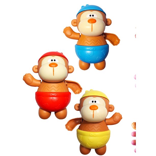 Baby bath water toy - 3pcs Monkey Wind Up Bath Toys, Baby Pool and Bath Toys for Toddlers 1-3 2-4 3-5, Cute Backstroke Monkey Gifts are a Great Choice for Children's Birthdays, Christmas and Easter